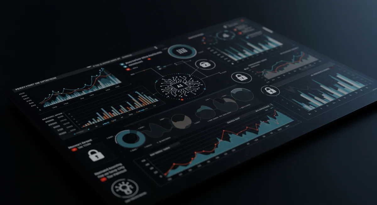 Real-time AI threat detection dashboard.