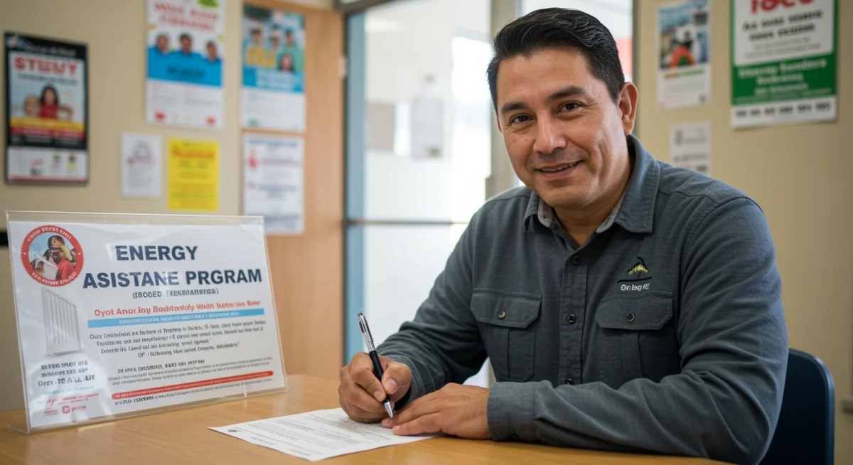 Person applying for LIHEAP energy assistance program