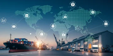 Global supply chain network optimized with blockchain technology