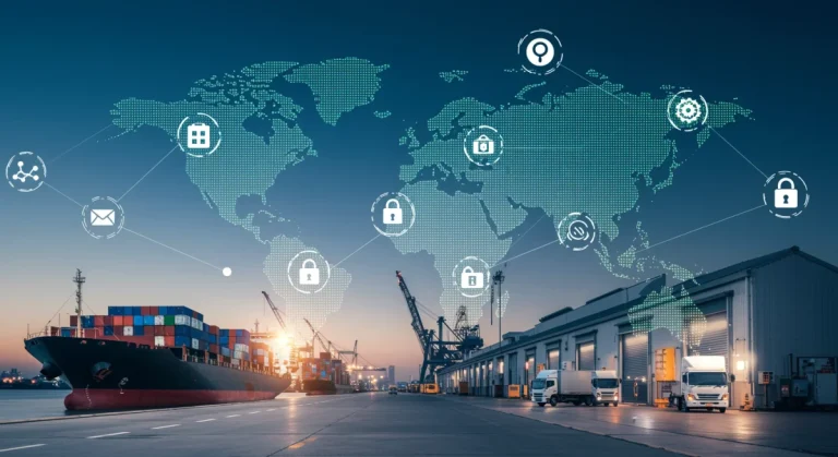 Global supply chain network optimized with blockchain technology