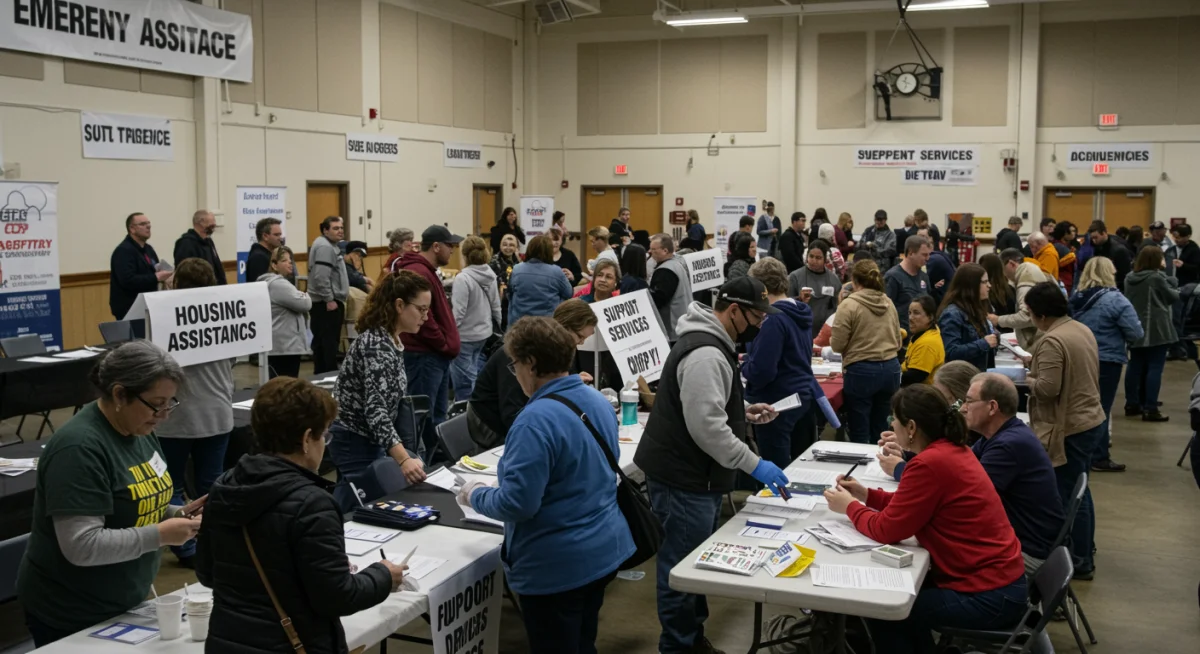 Community center offering emergency rental assistance support