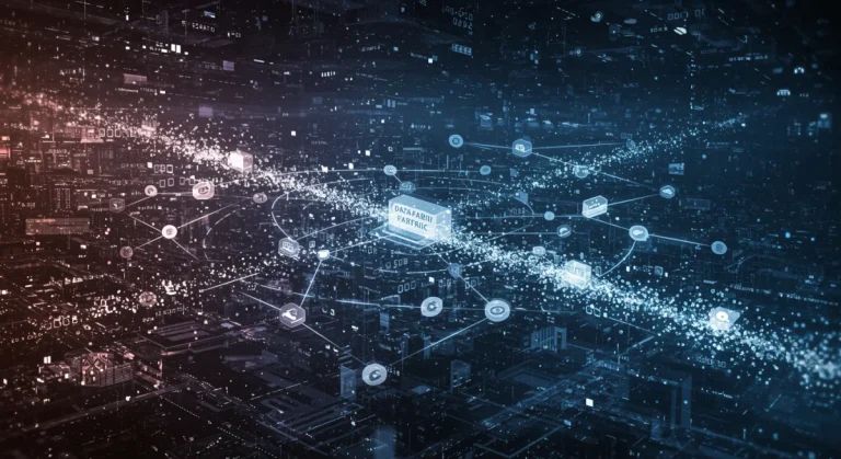 Futuristic data fabric architecture unifying diverse enterprise data sources