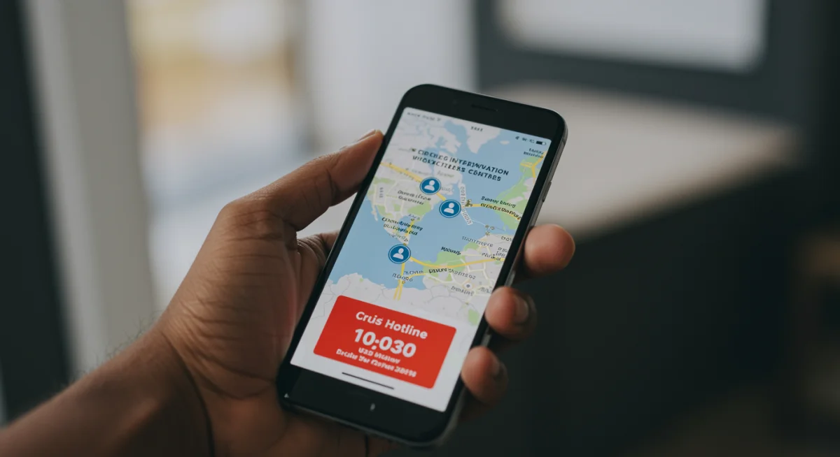 Digital tools for accessing crisis intervention services quickly