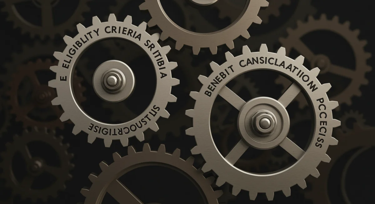 Interconnected gears representing Social Security Disability policy changes