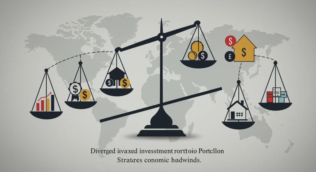 Diversified investment portfolio adjusting to market volatility