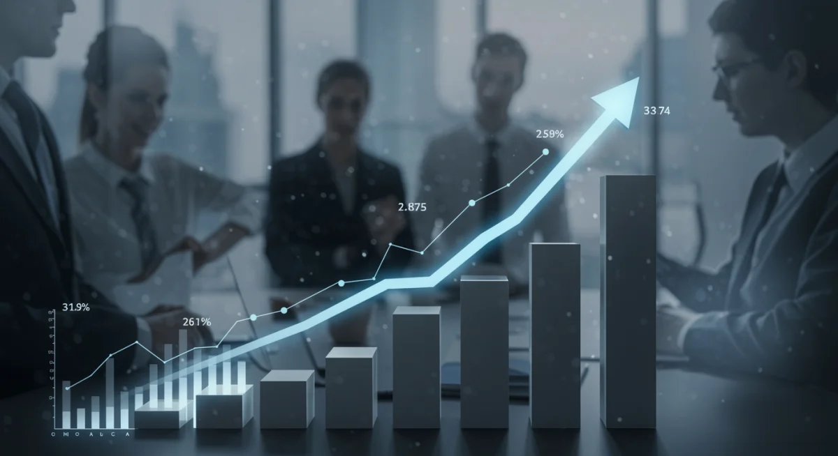 Economic data visualization showing job growth trends