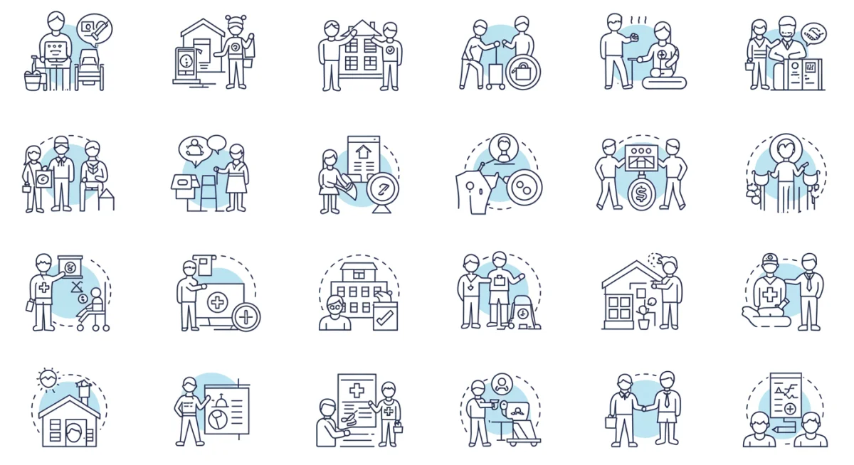 Infographic showing different emergency assistance programs