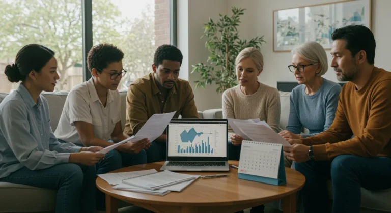 Family reviewing 2026 federal and state social program documents