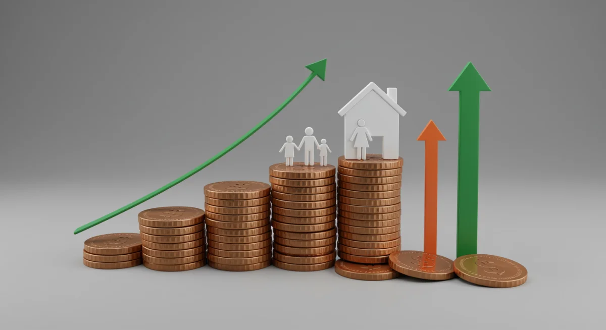 Illustration of financial growth and family support from the Child Tax Credit