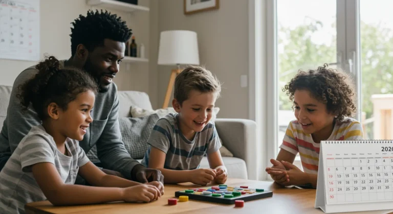 Happy family enjoying time together, symbolizing financial stability from the 2026 Child Tax Credit