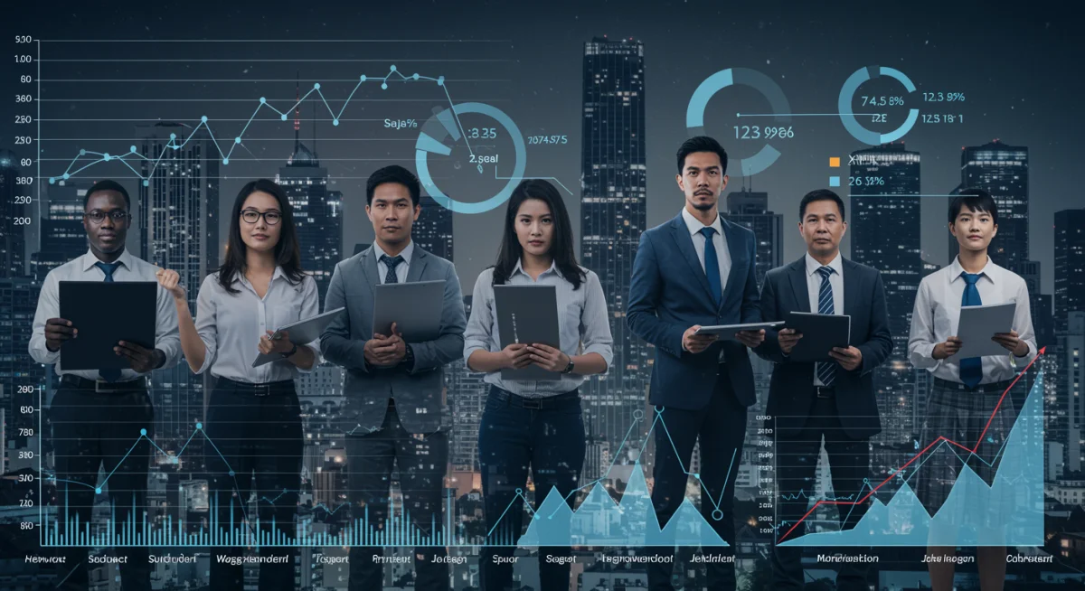 Visualizing labor market trends, unemployment rates, and job growth.