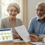 Seniors comparing Medicare Part D plans for 2026 to save money
