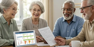 Seniors comparing Medicare Part D plans for 2026 to save money