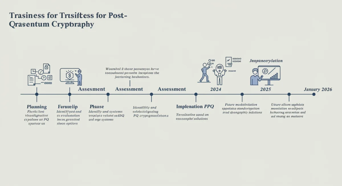 Timeline for post-quantum cryptography transition