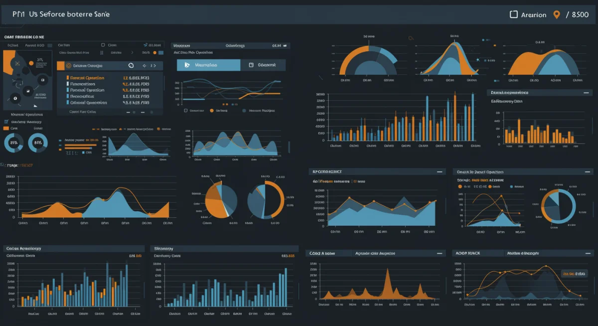 RPA dashboard showing financial and HR optimization metrics