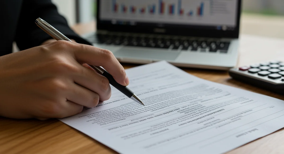 Detailed financial documents pertaining to student loan eligibility and terms