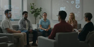 Support group session for mental health and substance abuse crisis intervention