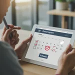 Person filing unemployment benefits claim online in 2026, receiving payments quickly.