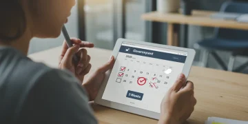 Person filing unemployment benefits claim online in 2026, receiving payments quickly.