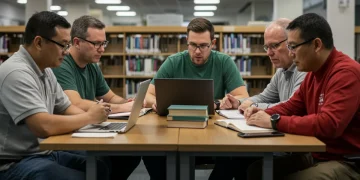 Veterans studying together, symbolizing new educational aid opportunities in 2026