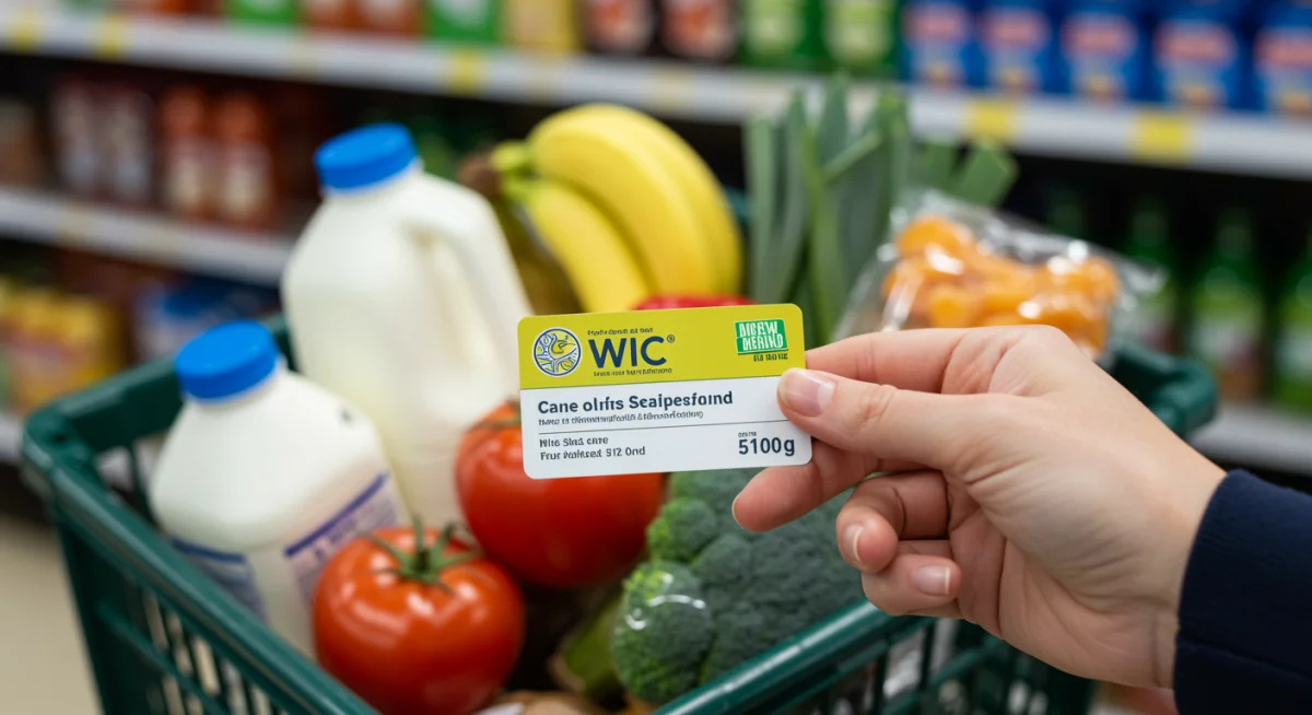 WIC benefit card used for healthy groceries