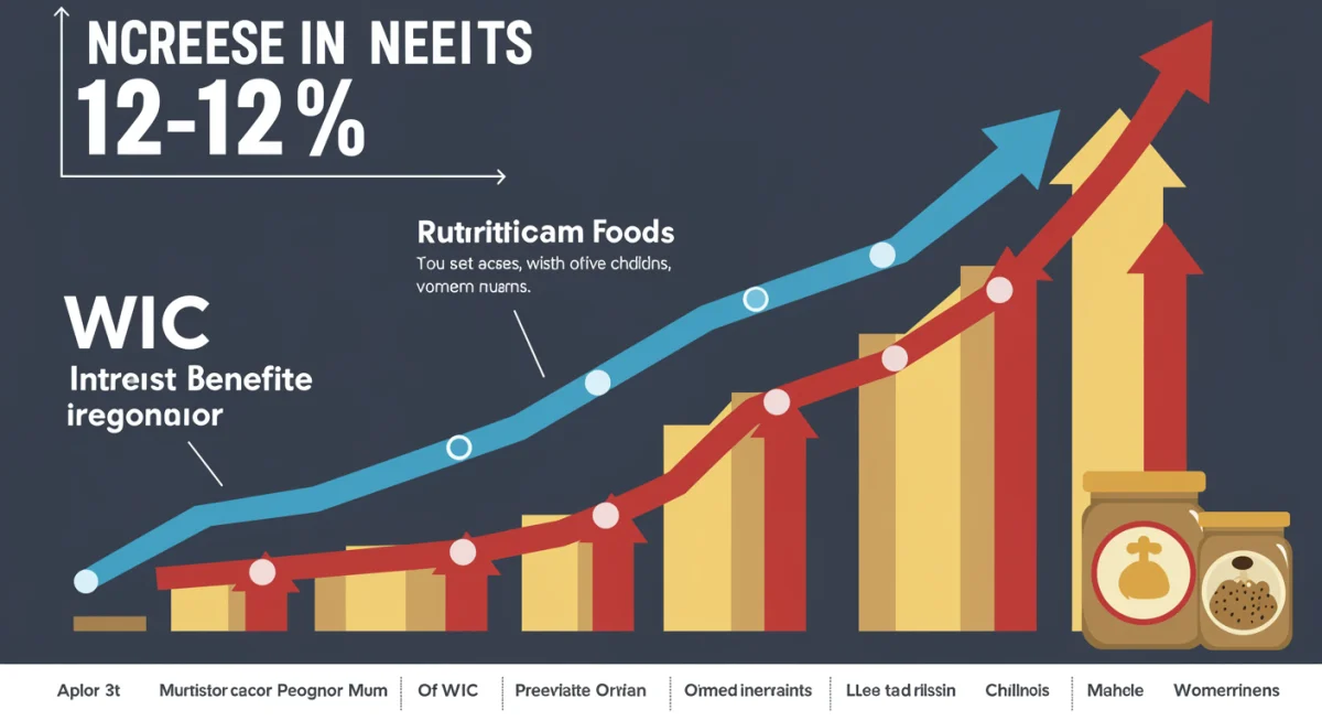 Infographic showing 12% increase in WIC benefits